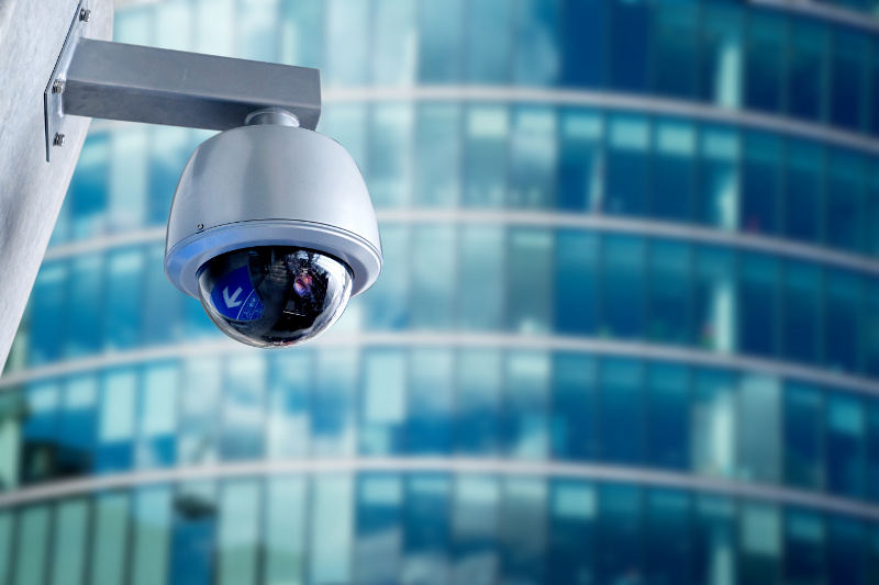 Surveillance Camera on Commercial Building