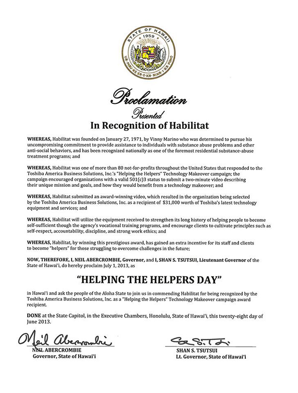 Governor's Proclamation